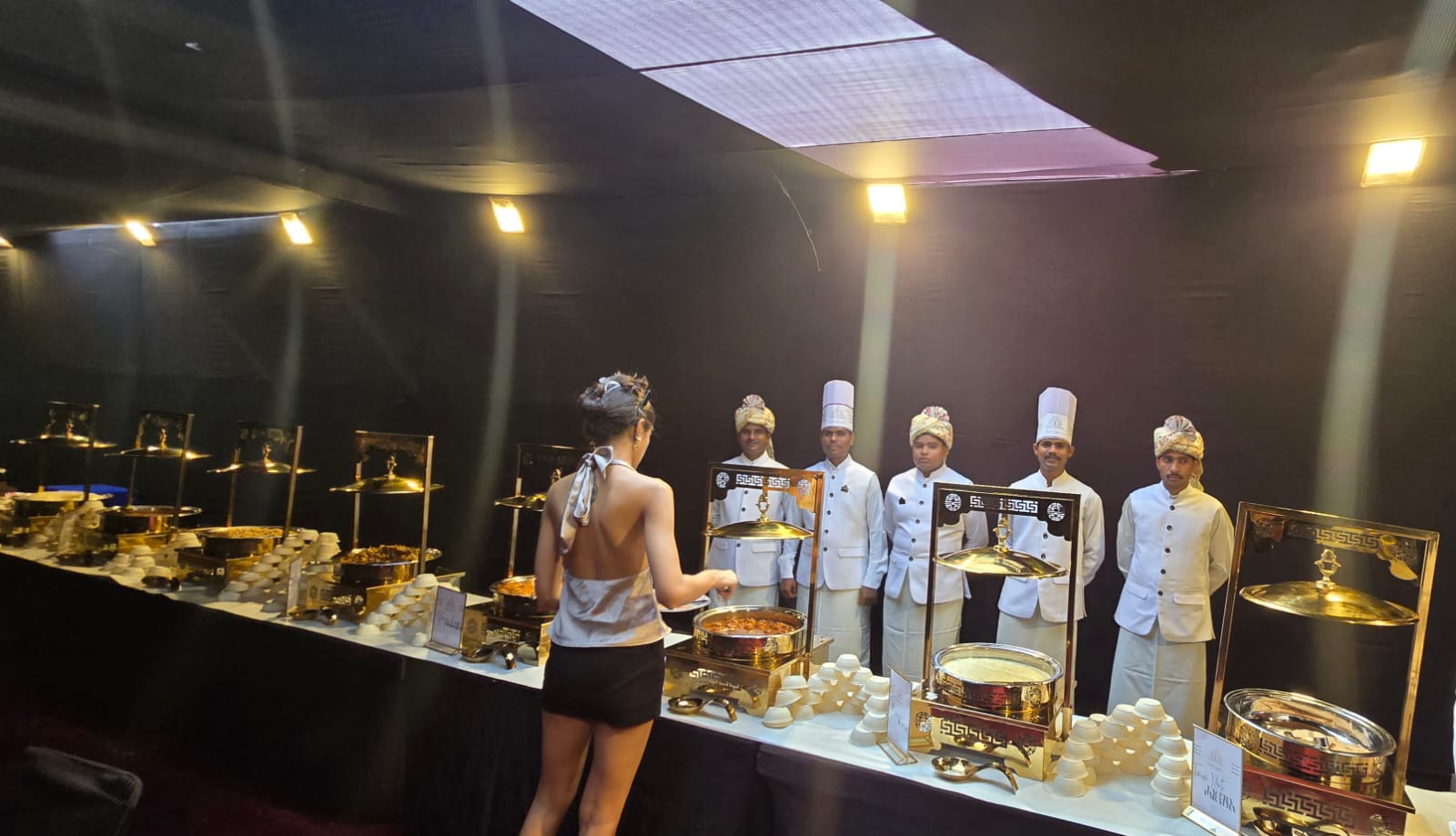 Luxury wedding catering spread by Lord's Grace, Noida