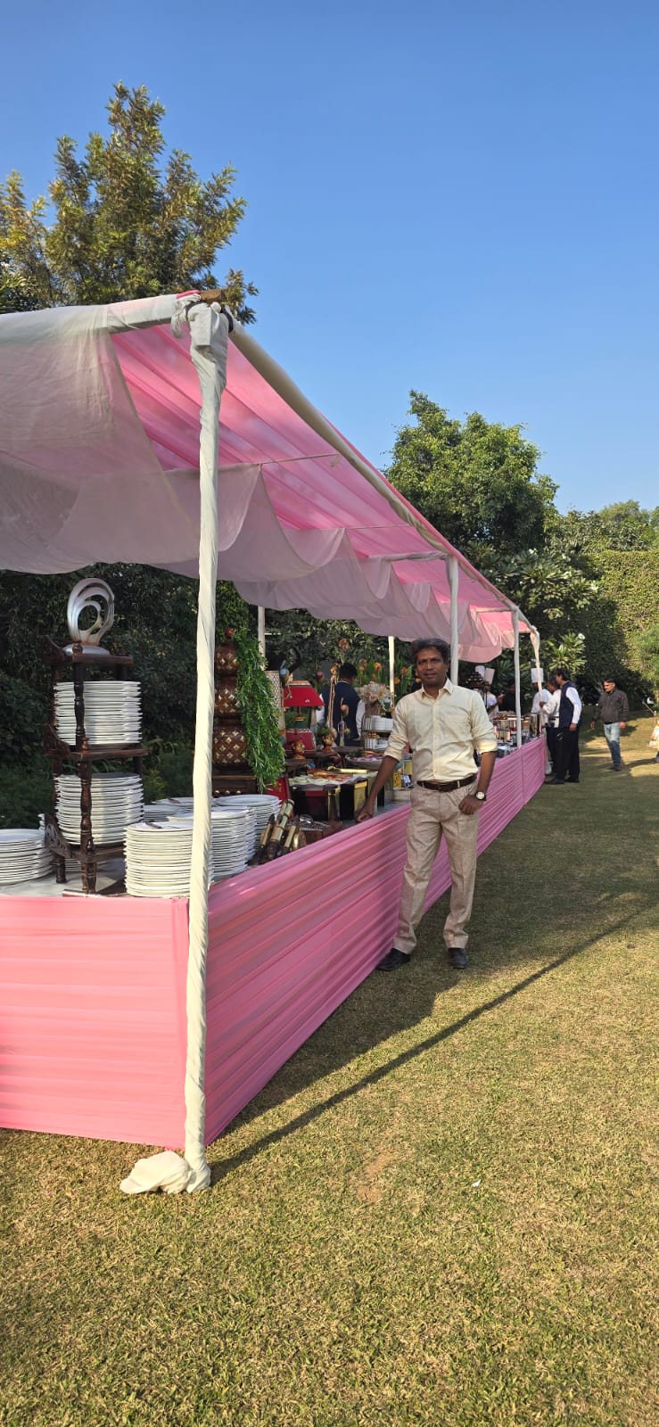 Luxury wedding catering spread by Lord's Grace, Noida
